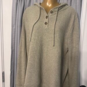 Pink Clover Women's Hooded Sweater - Light beige/tan